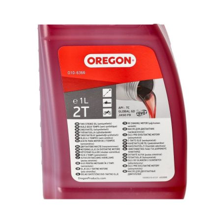 Olaj 2 ütemű Oregon 1 liter piros