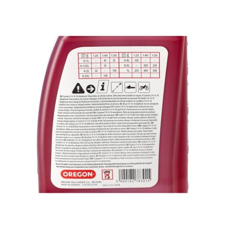 Olaj 2 ütemű Oregon 1 liter piros