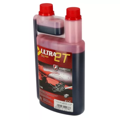Olaj 2 ütemű HARDTOIL 1 liter ultra 2t adagolóval piros