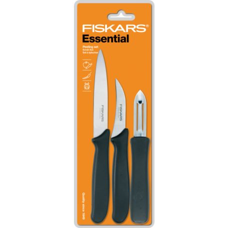 Fiskars Essential hámozó készlet (3 részes) (1024162)
