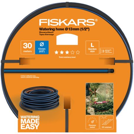 Fiskars Solid locsolótömlő 13 mm (1/2") 30 m Q3 (1027103)