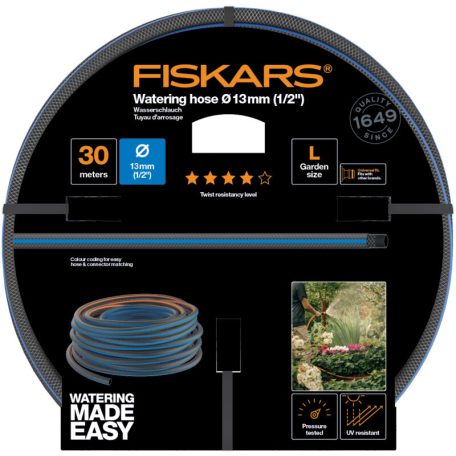 Fiskars Comfort locsolótömlő 13 mm (1/2") 30 m Q4 (1027105)