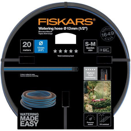 Fiskars Performance locsolótömlő 13 mm (1/2") 20 m Q5 (1027107)