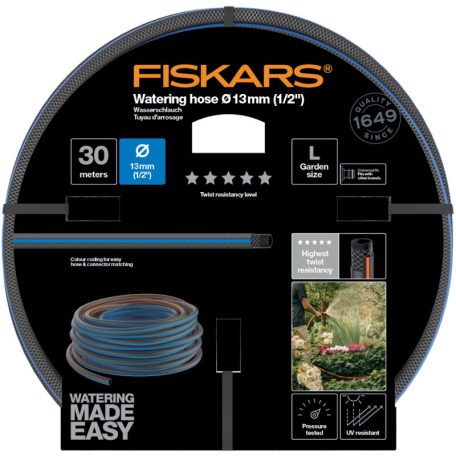 Fiskars Performance locsolótömlő 13 mm (1/2") 30 m Q5 (1027108)