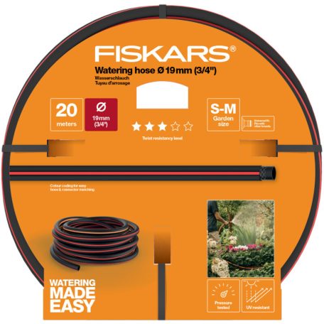 Fiskars Solid locsolótömlő 19 mm (3/4") 20 m Q3 (1027109)