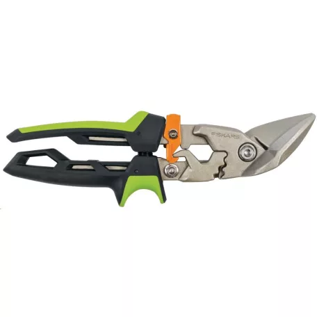 Fiskars PowerGear Aviation Offset jobbkezes lemezvágó olló