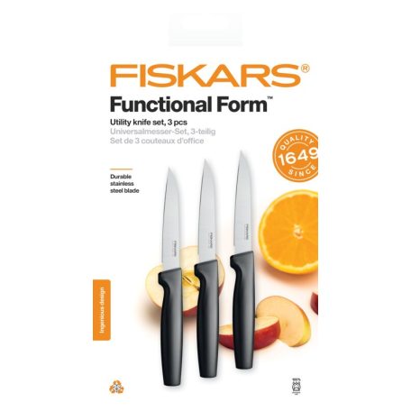 Fiskars Functional Form asztali késkészlet (fekete színben) (1057563)