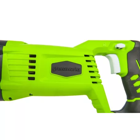 Orrfűrész akkumulátoros Greenworks G24RS 24v, vmélység fa: 180, fém: 20mm, akku-töltő nélkül