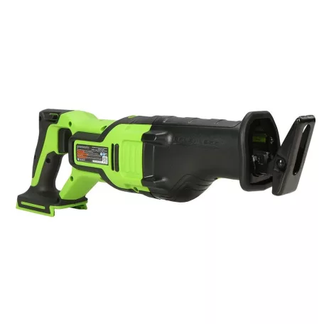 Orrfűrész akkumulátoros Greenworks GD24RS 24v, vmélység fa: 210mm, fém: 20mm, akku-töltő nélkül