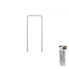   Leszúró tüske 3/15 cm, agroszövethez/vakondhálóhoz, műfűhöz, FÉM, U-alakú 20db/csomag