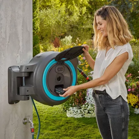 Gardena PowerRoll XL Fali tömlődoboz P4A akkumulátor nélkül