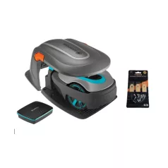   Gardena smart sileno 600 robot Lona + robot garázs + ajándék 3 késkészlet (2 cs)
