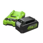 Láncfűrész készlet akkumulátoros Greenworks GD24CS30K4 24 v, akkumulátorral és töltővel