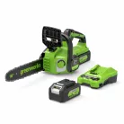 Láncfűrész készlet akkumulátoros Greenworks GD24CS30K4 24 v, akkumulátorral és töltővel
