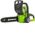 Láncfűrész akkumulátoros Greenworks G40CS30II 40 v, 3/8-1.3-45 szemes, akku és töltő nélkül