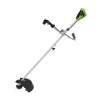Bozótvágó akkumulátoros Greenworks GD40BCB 40 v, damilfej, vágótárcsa tar., akku- és töltő nélkül