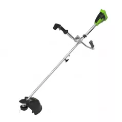   Bozótvágó akkumulátoros Greenworks GD40BCB 40 v, damilfej, vágótárcsa tar., akku- és töltő nélkül