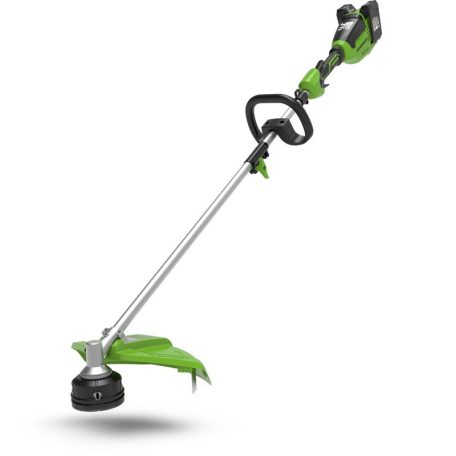 Bozótvágó akkumulátoros Greenworks GD24X2TXK4x 48 v , 2 x 24 v 4 ah akkumulátorral és töltővel
