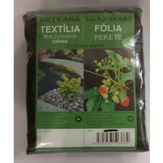   Talajtakaró fekete geotextília 3,2m x 5m 50g/m2 UV stab. (21200)
