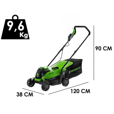 Greenworks GD24LM33K2 akkumulátoros fűgyűjtős fűnyíró (2516107UA-GW)