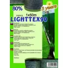 Árnyékoló háló LIGHTTEX90 1x50m zöld 80% (28502)