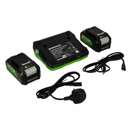 Akkumulátor és töltő induló készlet Greenworks GSK24B4X 24v, 2x4ah akku és 2a töltő