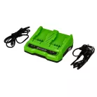 Akkumulátor töltő Greenworks G24X2UC4 4 ah 2 töltőhely