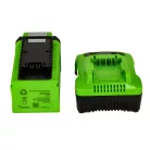 Akkumulátor és töltő induló készlet Greenworks GSK40B2 2ah akku és 2ah töltő 40v