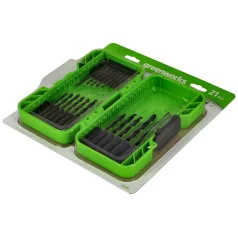 Fúrószár készlet Greenworks APT-21BODS-GW 21 darabos hss