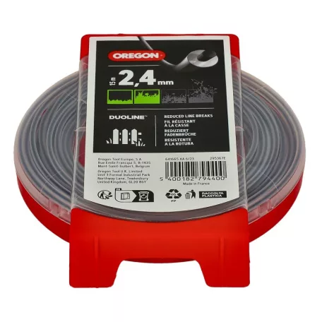 Damil 2.4mm kerek Oregon Duomax 15 m