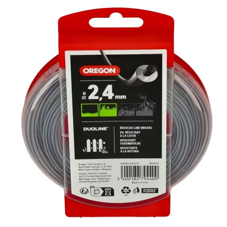 Damil 2.4mm kerek Oregon Duomax 15 m