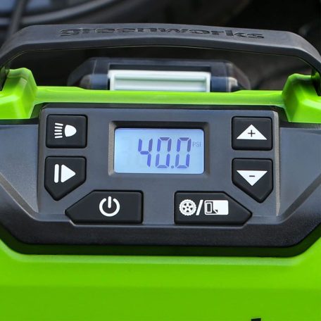 Kompresszor akkumulátoros Greenworks G24IN mini, 24 v, 11 bar,  akku és töltő nélkül