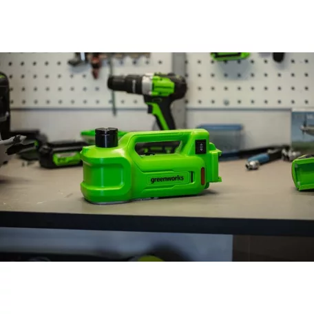 Emelő Greenworks G24JACK akkumulátor és töltő nélkül