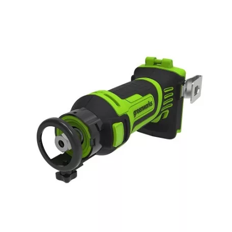 Marógép Greenworks G24SS akkumulátoros 24v, vmélység fa: 31,5mm, akku-töltő nélkül