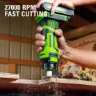 Marógép Greenworks G24SS akkumulátoros 24v, vmélység fa: 31,5mm, akku-töltő nélkül