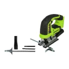 Szúrófűrész akkumulátoros Greenworks GD24JS 24v, fa: 100mm, fém: 8mm, dekopir, akku és töltő nélkül