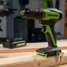 Fúró-csavarozó akkumulátoros Greenworks GD24DD35 24v, 35 nm, akku és töltő nélkül
