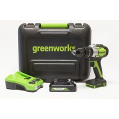   Greenworks GD24DD60K2 akkumulátoros szénkefe nélküli ütvecsavarozó (3704107UA-GW)