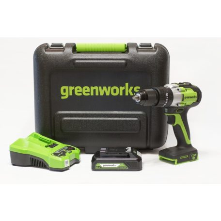 Greenworks GD24DD60K2 akkumulátoros szénkefe nélküli ütvecsavarozó (3704107UA-GW)
