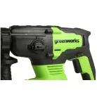 Fúró-vésőkalapács akkumulátoros Greenworks GD24SDS2 24v, ütőerő 2 j, sds, akku és töltő nélkül