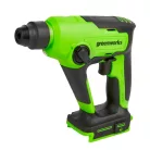 Fúró-vésőkalapács akkumulátoros Greenworks GD24SDS1 24v, ütőerő 1.2j, sds plus, akku és töltő nélkül