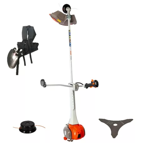 Bozótvágó Kasei 3GC520 51,7 cm3, 1,4 kw, damilfej, vágótárcsa, vállheveder tar.