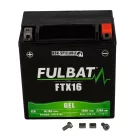 Akkumulátor Fulbat  zselés, ftx16 (husqvarna), 12v, 14ah , +- polaritású, ftx16