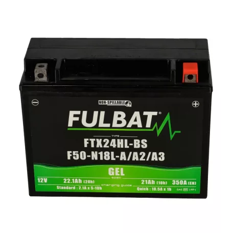 Akkumulátor Fulbat  zselés 12v 21ah -+ polaritású ftx24hl-bs