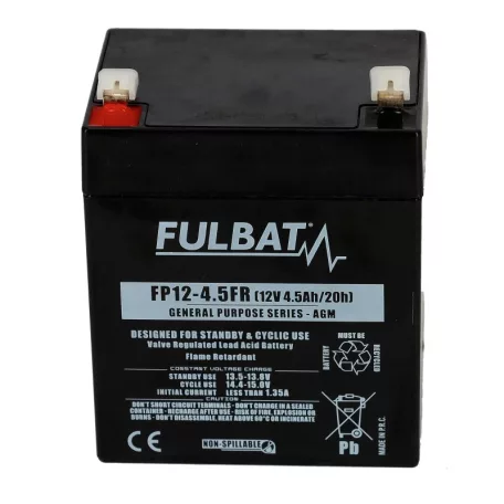 Akkumulátor Fulbat  12v, 4,5ah, általános felhasználásra, vrla