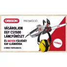 Láncfűrész elektromos Oregon CS1500 2400w, 3/8p-1.3-62 szemes + ajándék fülvédő