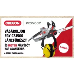  Láncfűrész elektromos Oregon CS1500 2400w, 3/8p-1.3-62 szemes + ajándék fülvédő