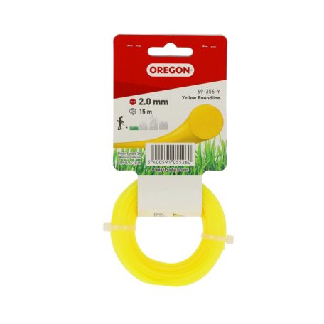 Damil 2.0mm kerek Oregon  15m sárga akasztóval