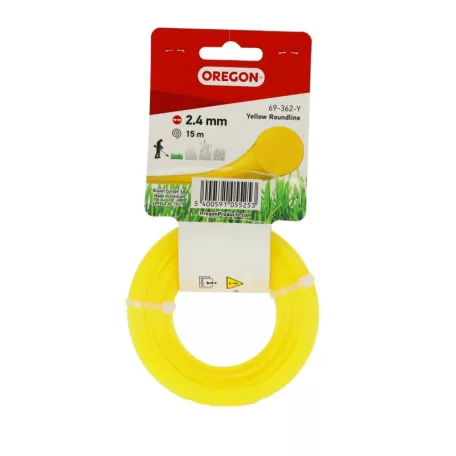 Damil 2.4mm kerek Oregon  15m sárga akasztóval