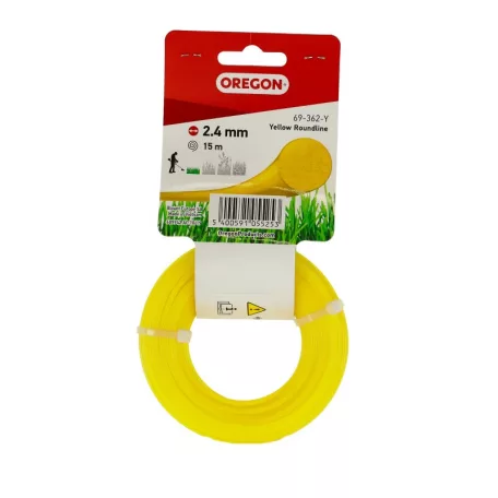 Damil 2.4mm kerek Oregon  15m sárga akasztóval